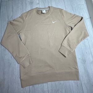 Nike Men's  Crew-Neck Sweatshirt 611467-247 Khaki  Size M
